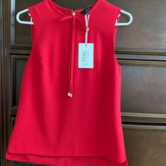 NWT Ted Baker Blouse with Bow - Picture 4 of 10